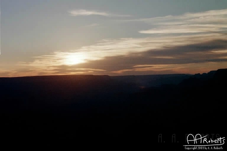 gc12Grand Canyon  Dusk.jpg - And then dusk came.